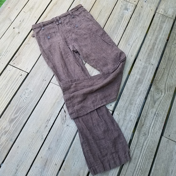 H&M brown linen trousers - Picture 5 of 5